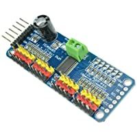 Los mejores  - CAOLATOR PCA9685 Controlador de Motor PWM de 12 bits de 16 Canales Interfaz IIC Módulo I2C para Robots Arduino